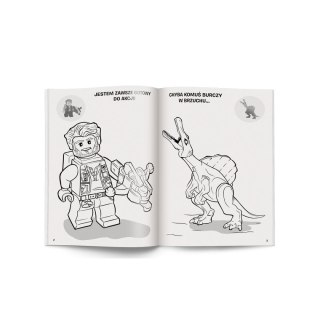 Książka dla dzieci LEGO? Jurassic World?. Kolorowanka z Naklejkami Ameet