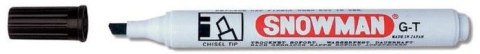Marker permanentny wkład czarny 1-4,5mm ścięta końcówka Snowman
