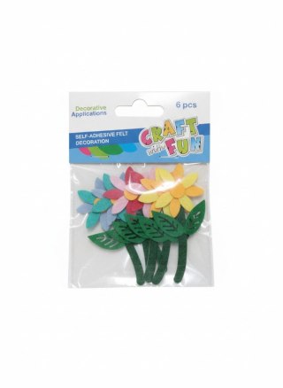 Ozdoba filcowa Kwiaty Craft Fun (579898)