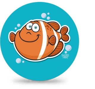 Piłka miękka gumowa rybka Artyk (133688)