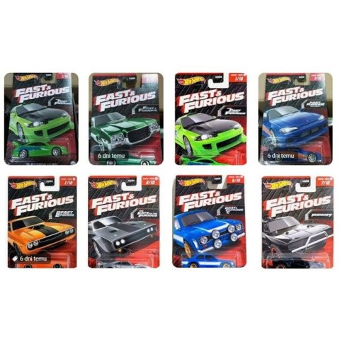 Samochód SZYBCY I WCIEKLI MIX Hot Wheels (HNR88)