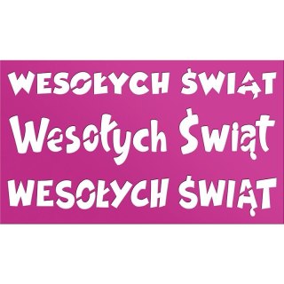 Szablon Craft-Fun Series Boże Narodzenie - Wesołych Świąt Titanum (DIY18-48)