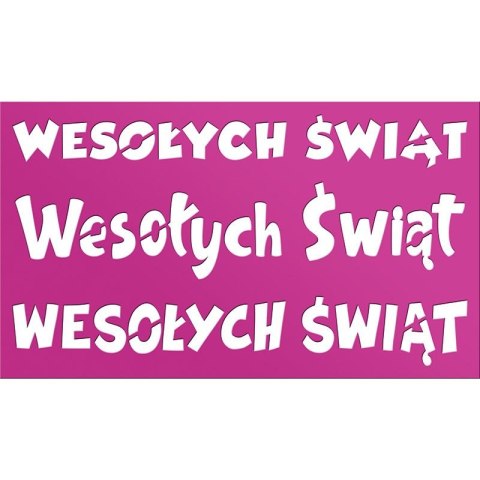 Szablon Craft-Fun Series Boże Narodzenie - Wesołych Świąt Titanum (DIY18-48)