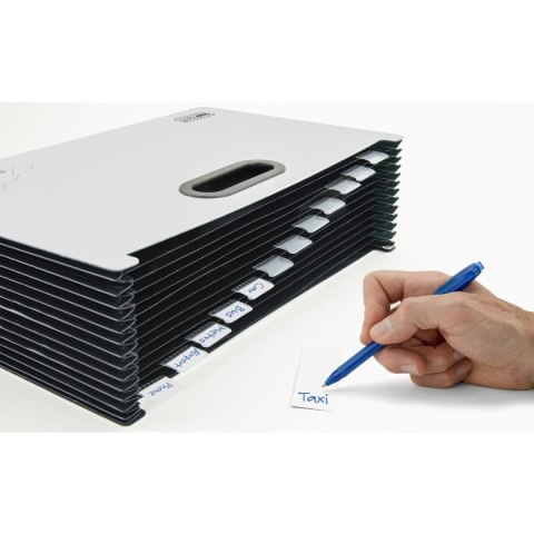 Teczka z przegródkami harmonijkowa A4 kolor: biało-czarny 13 przegródek Rapesco