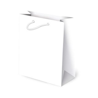 Torba prezentowa biała [mm:] 160x240x 75 Paw (T-4N)