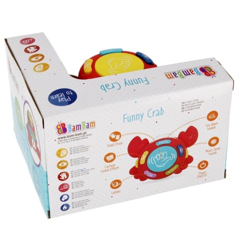 Zabawka dźwiękowa Krabik muzyczny Bam Bam (515139)