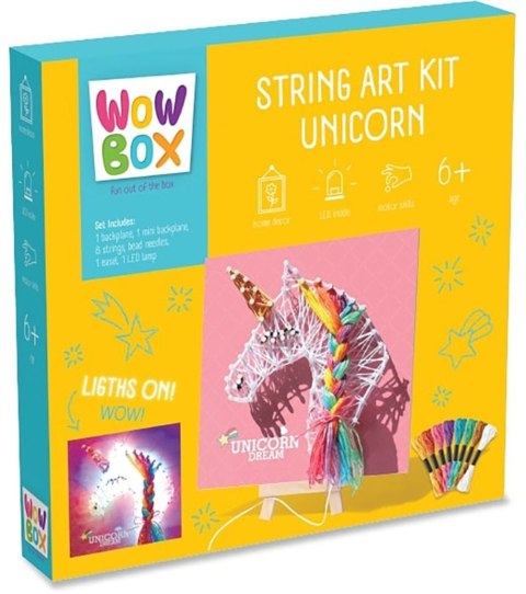 Zestaw kreatywny dla dzieci Wow Box sznurkowy Jednorożec Tm Toys (WOW536332)