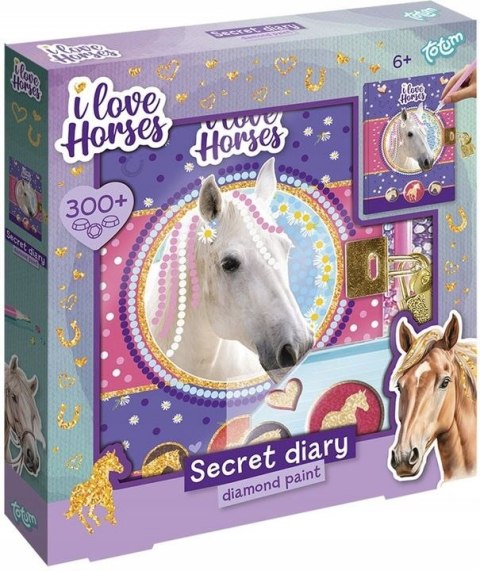 Zestaw kreatywny dla dzieci ozdób swój pamiętnik KONIE Bemag