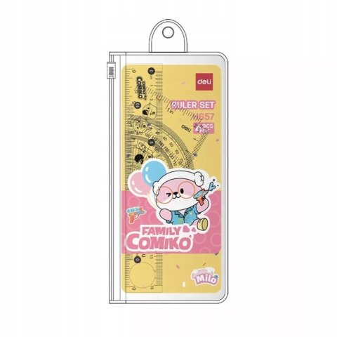 Zestaw kreślarski Deli (EH657_PINK)