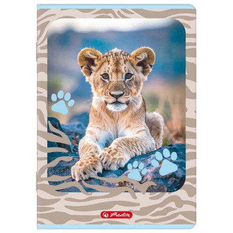 Zeszyt A5 ANIMALS 16k. 70g linia podwójna kolorowa Herlitz (400206377)