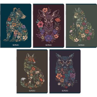 Zeszyt A5 FLORIMALS 32k. 70g linia Herlitz (400207524)