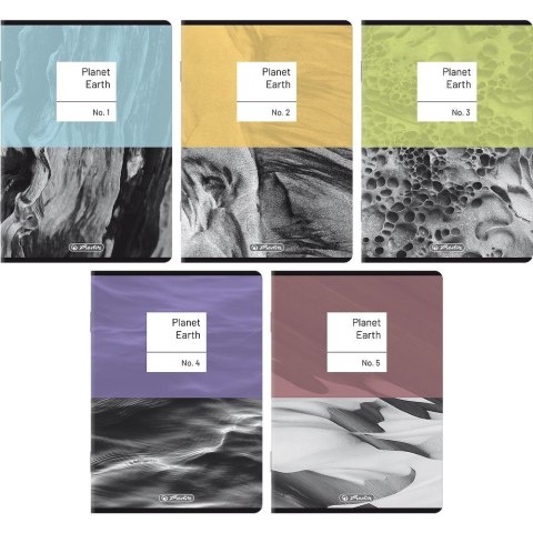 Zeszyt A5 PREMIUM EARTH 96k. 70g krata Herlitz (400207531)