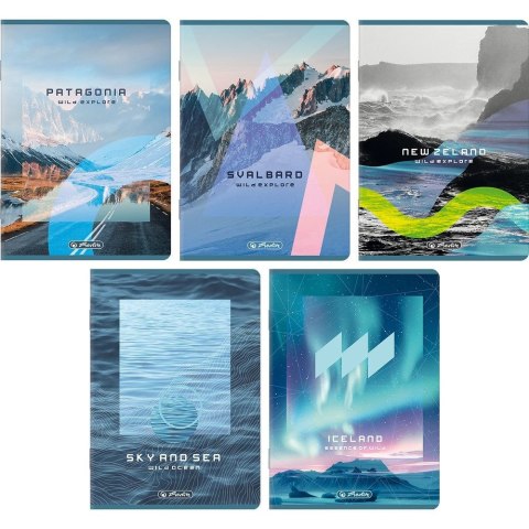 Zeszyt A5 SOLARPUNK 80k. 70g krata Herlitz (400210663)