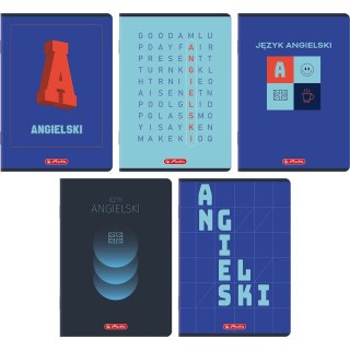 Zeszyt A5 angielski mix 60k. 70g krata Herlitz (400206354)