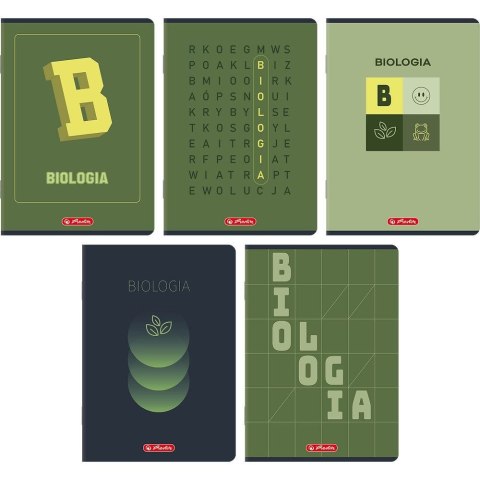 Zeszyt A5 biologia mix 60k. 70g krata Herlitz (400206352)