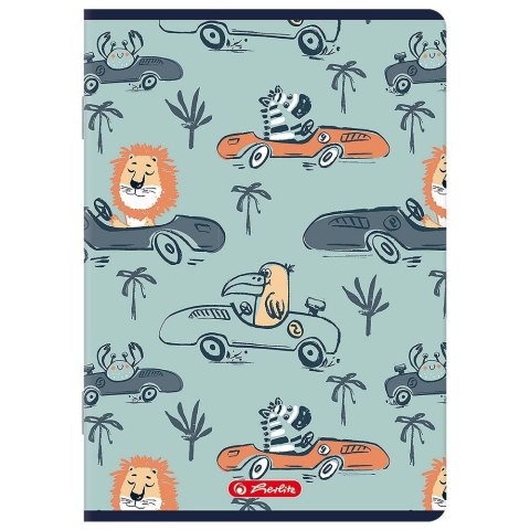 Zeszyt A5 mix 16k. 70g linia podwójna kolorowa Herlitz (400206335)