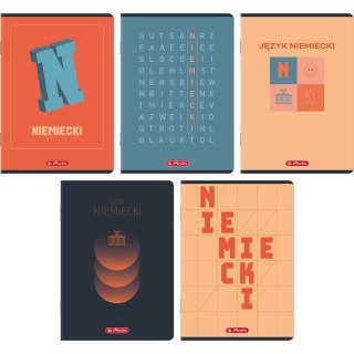 Zeszyt A5 niemiecki mix 60k. 70g krata Herlitz (400206355)