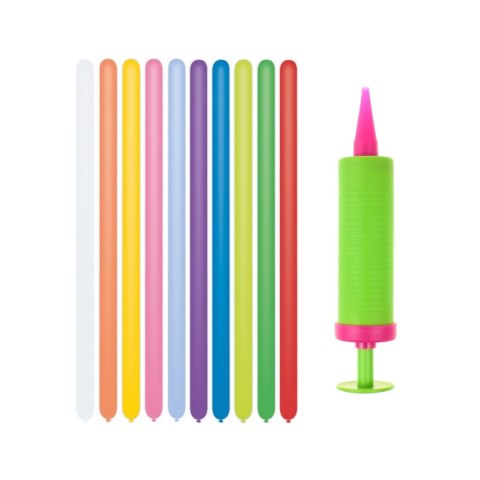 Balon gumowy Zestaw Gemar, pastel prymus 20 p (z pompką), 20szt. mix Godan (GZ-PR20)