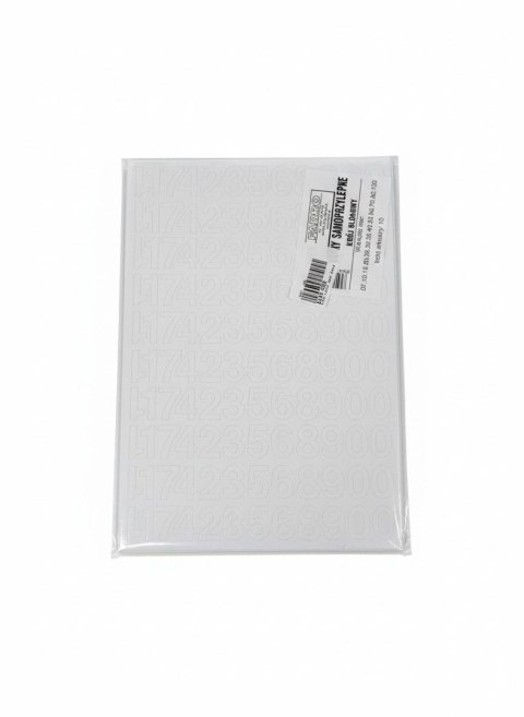 Cyfry samoprzylepne białe