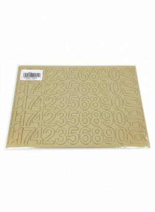 Cyfry samoprzylepne złote Farro