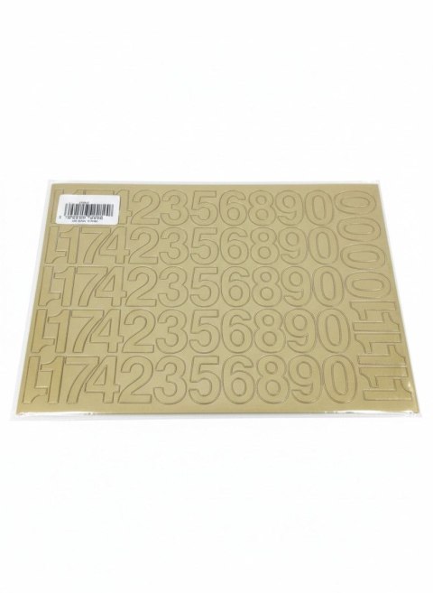 Cyfry samoprzylepne złote Farro