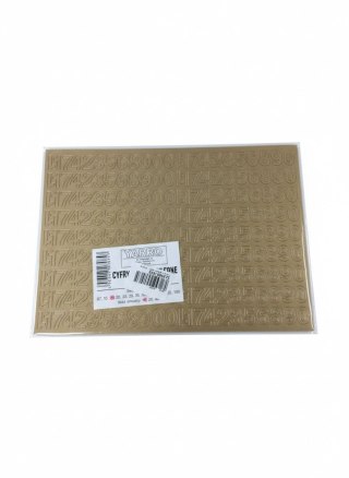 Cyfry samoprzylepne złote Farro