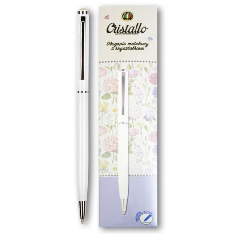 Długopis cross metalowy z kryształkiem Swarowskiego wkład niebieski 0,7mm Penmate (TT9430)