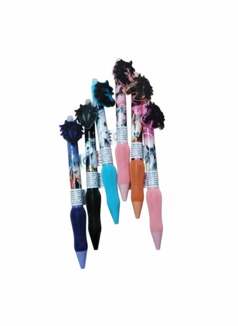 Długopis wymazywalny Horses wymazywalny wkład niebieski 0,5mm Colorino Kids (03540PTR)