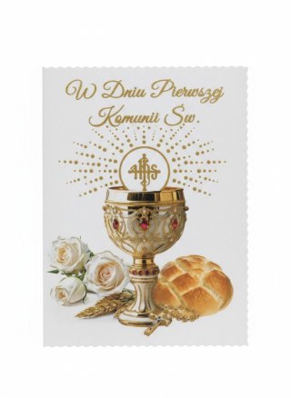Kartka składana B6 Komunia Agamis (B6 (A))