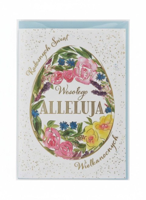 Kartka składana B6 Wielkanoc B6 kwiecista pisanka Henry (5908451984861)