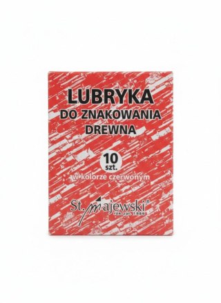 Kredka lubryka czerwona 10 sztuk