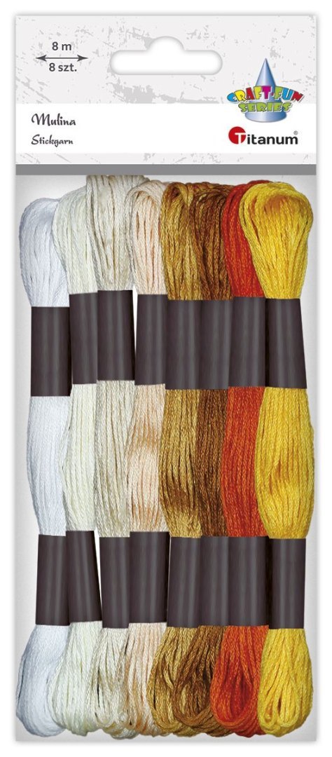 Mulina Craft-Fun Series tonacja żółta 8 kol. Titanum (21DT0514-4)