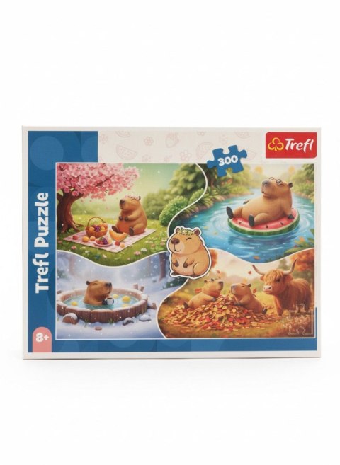 Puzzle Cztery pory roku z Kapibarami 300 el. Trefl (23052)