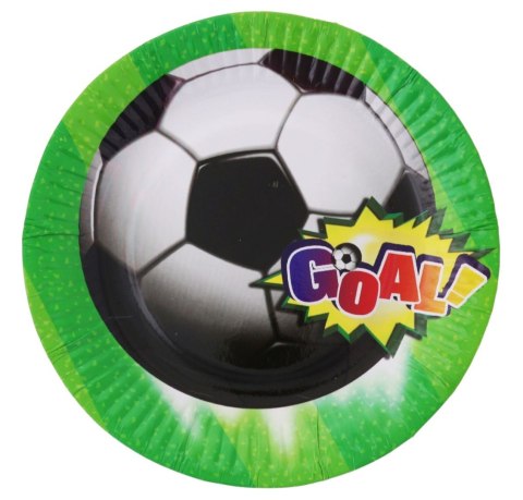 Talerz jednorazowy PIŁKA papier śr. 180mm 6 szt Godan (PF-TPI7)