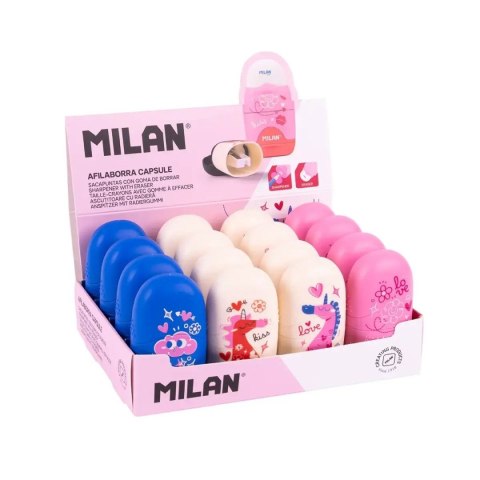 Temperówko-gumka Capsule Flowicorn Milan (4701116FLC)