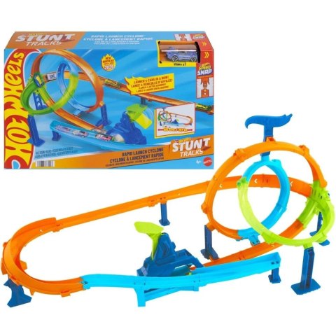 Tor wyścigowy City RAJDOWY CYKLON + samochód Hot Wheels (JHK73)