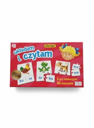 Układanka układam i czytam Adamigo