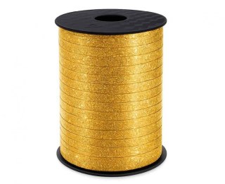 Wstążka brokatowa 5x458 [mm x m] złoty Godan (GT-5MP22)