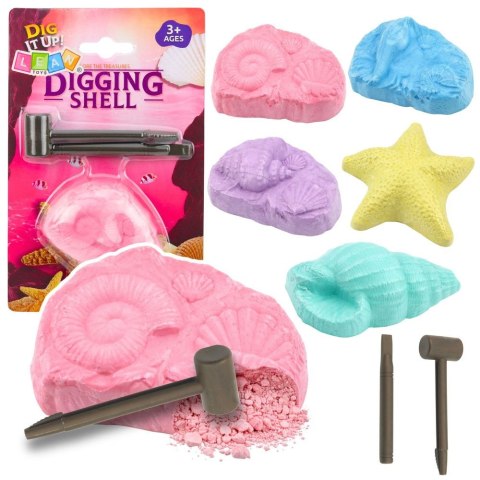 Zestaw kreatywny dla dzieci Morski Zestaw Archeologiczny Morskie Skamieniałości Muszle Narzędzia Lean (29211)