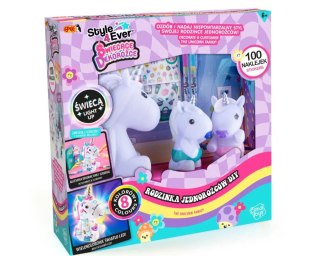 Zestaw kreatywny dla dzieci Świecące Dekorożce Rodzinka jednorożców DIY Epee (EP60047)