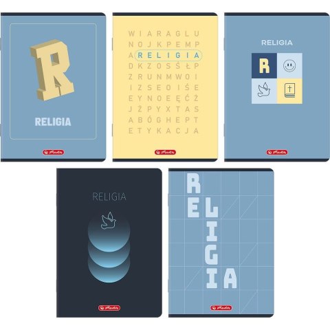 Zeszyt A5 Religia mix 60k. 70g krata Herlitz (400206356)