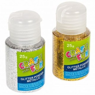 Brokat kolor: srebrna 2 kolor. Craft with Fun (290859)