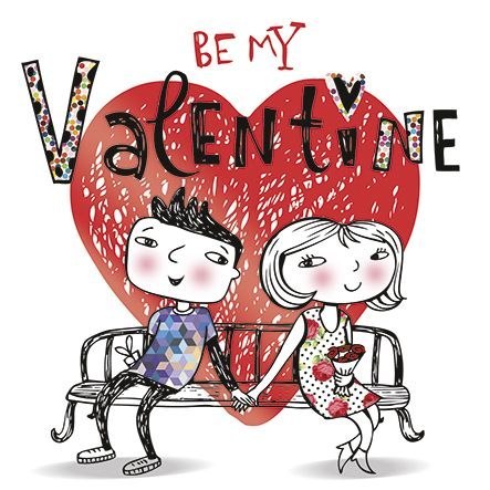 Kartka składana kw Walentynka [mm:] 150x150 Pol-mak (LKW)