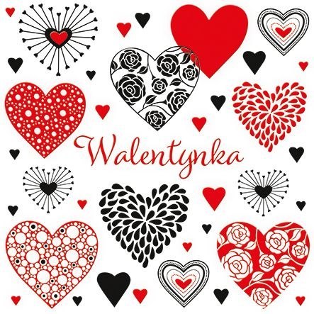 Kartka składana kw Walentynka [mm:] 150x150 Pol-mak (LKW)