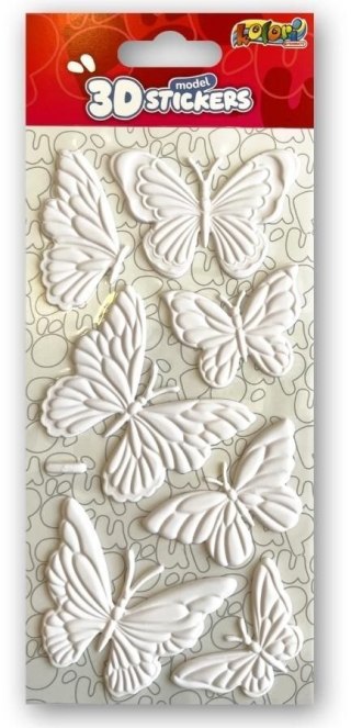Naklejki świąteczne 3D Model WHITE BUTTERFLIES Tt9327 Penmate (SWP-3708)