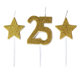 Świeczka urodzinowa pikery 25 lat Antella (SH-588-25)