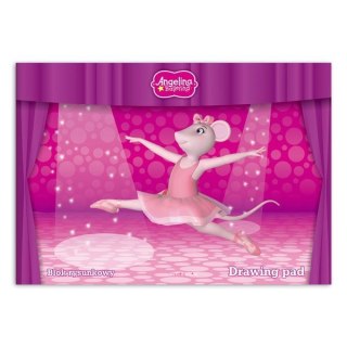 Blok rysunkowy Angelina Ballerina A4 biały 60g 20k [mm:] 297x210 Starpak (262806)