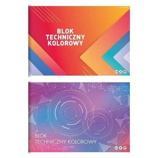 Blok techniczny Basic A4 kolorowy 160g 10k Top 2000 (400204141)