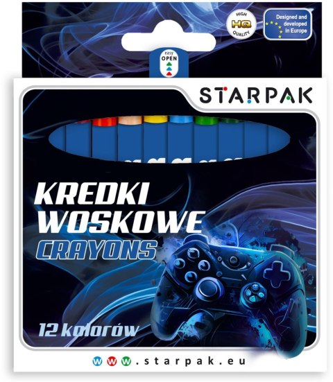 Kredki świecowe Pad 12 kol. Starpak (559672)