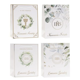 Torba prezentowa A4 Komunia Rozette (T-Komunia-HS-A4 (26x33x13))